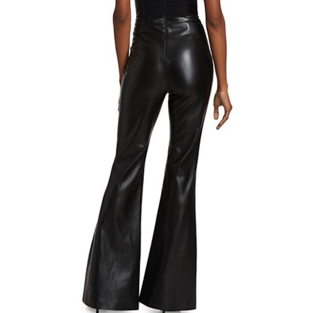 Alice + Olivia Lavera Vegan Leather Jumpsuit - Picture 5 of 6